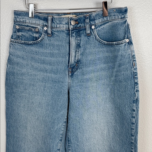 Madewell Wide Leg Classic Blue Women's Jeans - Picture 3 of 14